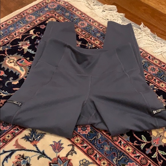 Old Navy Pants - EUC High Waisted Leggings Yoga Side Zipper Medium